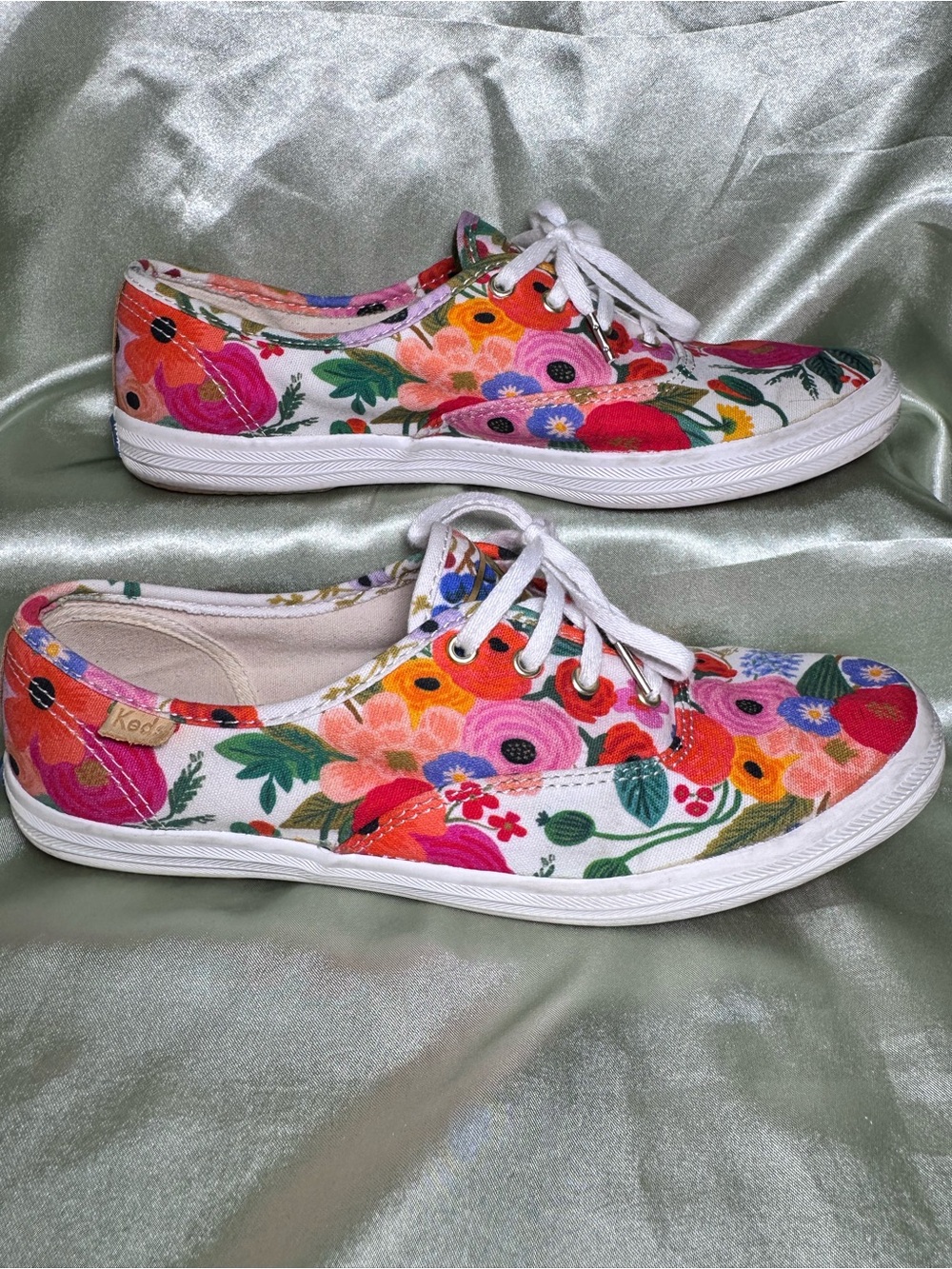 Keds Floral Rifle Paper Co. Canvas Low Top Sneakers WF60416 Women’s Size 7.5⁠